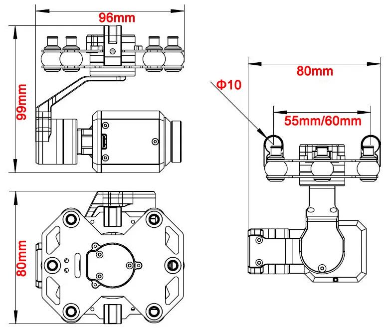 Tarot TL3T20 3-axis Gimbal 640 - Drone Aerial Photography review and price